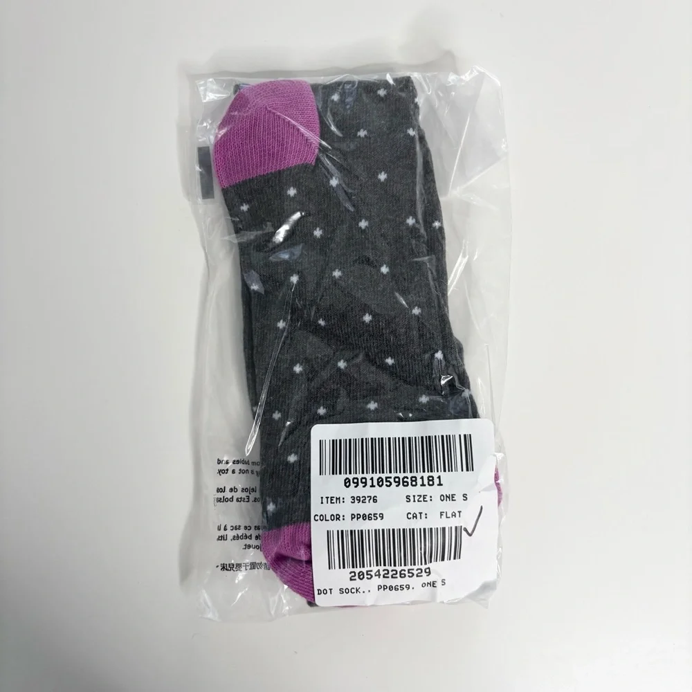 J. Crew Bird's Eye–print Socks Purple Gray